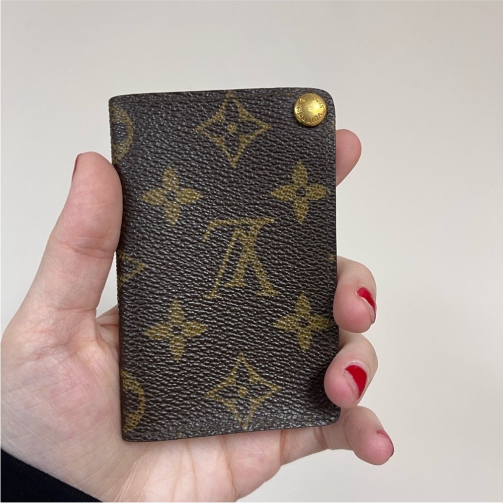 Louis Vuitton Brown Leather Card Holder
